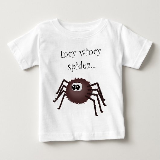 Incy wincy spin t shirt voor peuters (Voorkant)