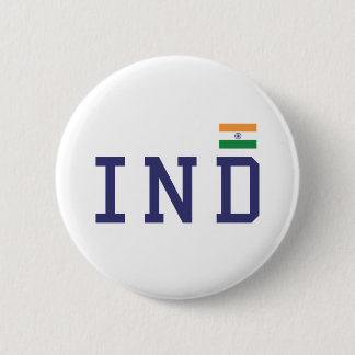 IND/DEM India Vlag in Tricolor Desi Indian Patriot Ronde Button 5,7 Cm