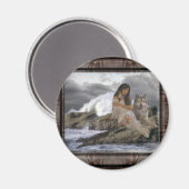 IndainMaiden_Wolf Magneet (Voorkant / Achterkant)