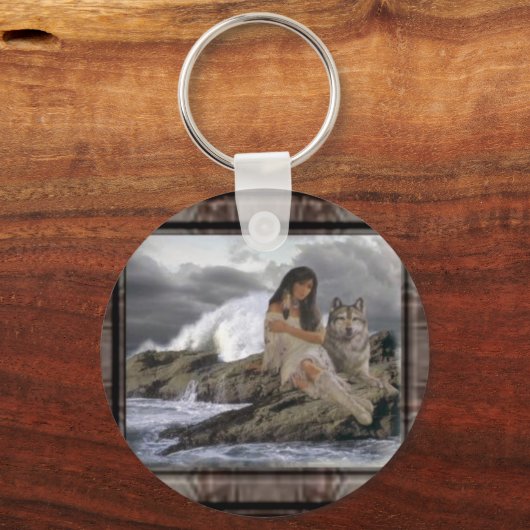 IndainMaiden_Wolf Sleutelhanger (Voorkant)