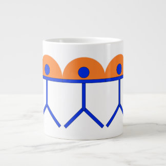 Indalo Man Blue en Oranje Sun Grote Koffiekop