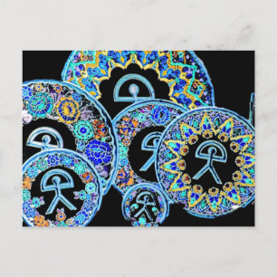 Indalo Man Cermaics, Almeria, Spanje Briefkaart