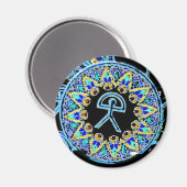 Indalo Man Cermaics, Almeria, Spanje Magneet (Voorkant / Achterkant)