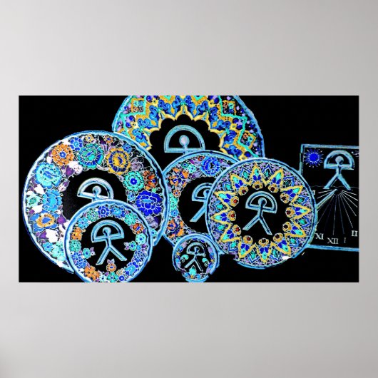 Indalo Man Cermaics, Almeria, Spanje Poster (Voorkant)