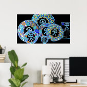 Indalo Man Cermaics, Almeria, Spanje Poster (Thuiskantoor)