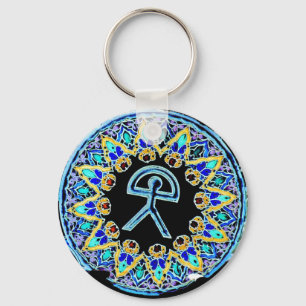 Indalo Man Cermaics, Almeria, Spanje Sleutelhanger