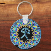 Indalo Man Cermaics, Almeria, Spanje Sleutelhanger (Voorkant)