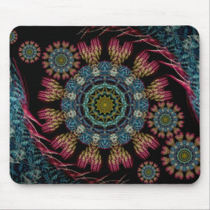 Indara Fractal Wheels Mousepad Muismat