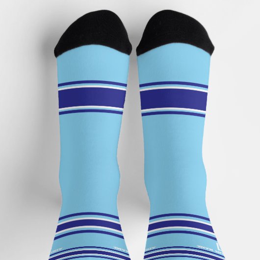 Indego and blue & orange - Name Number Socks Sokken (Top)