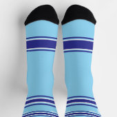 Indego en blue & orange - Naam Nummer Sokken (Top)
