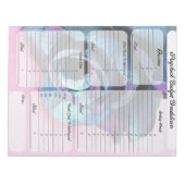 Indeling van de salarissen in de begroting - Blauw Notitieblok (Voorkant)