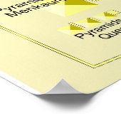 Indeling van het Giza-piramide-complex diagram Poster (Hoek)