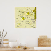 Indeling van het Giza-piramide-complex diagram Poster (Keuken)