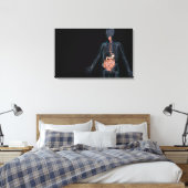Indeling van het menselijke spijsverteringsstelsel canvas afdruk (Insitu (Slaapkamer))