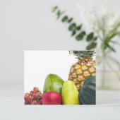 Indeling van verse groenten en fruit briefkaart (Staand voorkant)