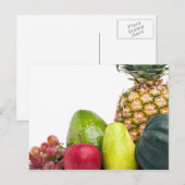 Indeling van verse groenten en fruit briefkaart (Voorkant / Achterkant)