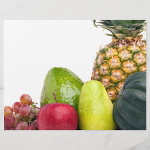 Indeling van verse groenten en fruit flyer