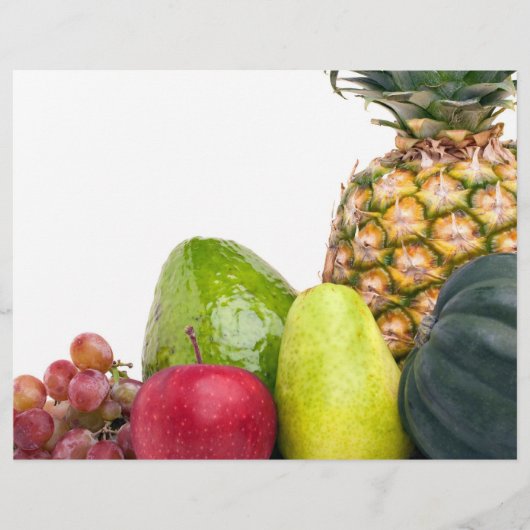 Indeling van verse groenten en fruit flyer (Voorkant)
