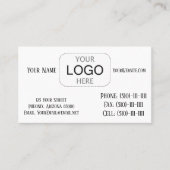 Indeling visitekaartje (Voorkant)