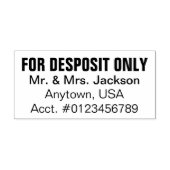 Indendorsement controleren rubberstempel (Afrduk)