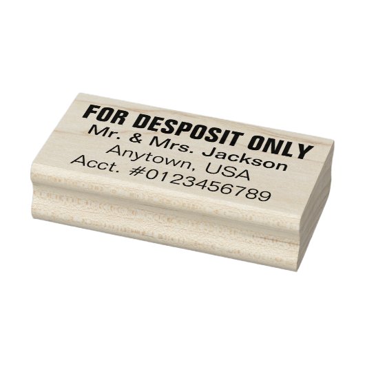 Indendorsement controleren rubberstempel (Stempel)