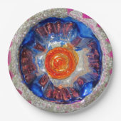 Indent Mercury Glass Christmas Ball Galaxy Papieren Bordje (Voorkant)