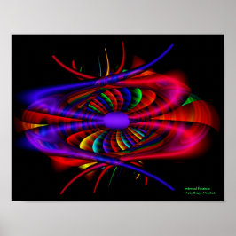 Indented Parabola Fine Fractal Art Poster