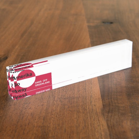 Independant Greenland Naambordje (Zijkant)