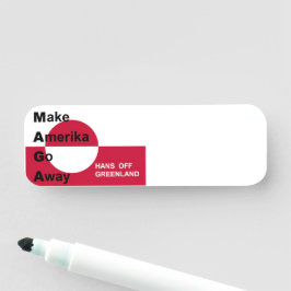 Independant Greenland Naamplaatje