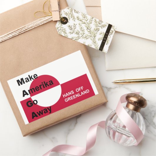 Independant Greenland Rechthoekige Sticker (Geschenken)