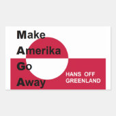 Independant Greenland Rechthoekige Sticker (Voorkant)