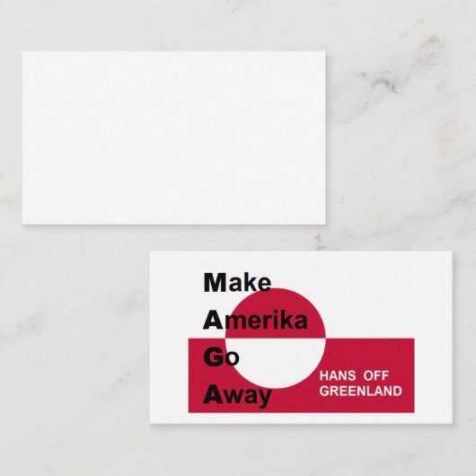 Independant Greenland Visitekaartje (Voorkant / Achterkant)