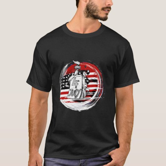 Independence 4Th Of July Stylish Colorful T-shirt (Voorkant)