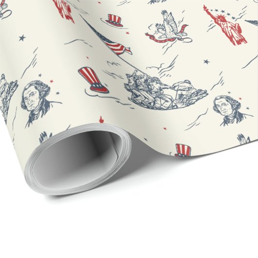 Independence Day 4th July Cadeaupapier (Rol Hoek)