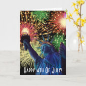 Independence Day 4th of July Card Kaart (Gele Bloem)