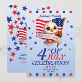 Independence Day 4th of July God Bless America🇺🇸 Kaart (Voorkant / Achterkant)
