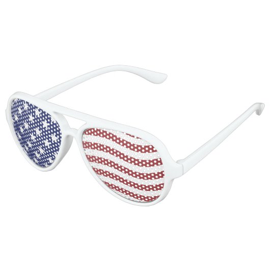 Independence Day- American Day- Patriotism Aviator Zonnebril (Gekanteld)