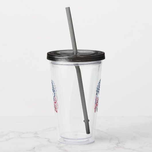 Independence Day American Eagle Acryl Drinkbeker (Links)
