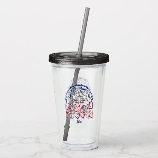 Independence Day American Eagle Acryl Drinkbeker (Achterkant)