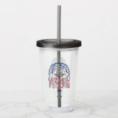 Independence Day American Eagle Acryl Drinkbeker (Voorkant)