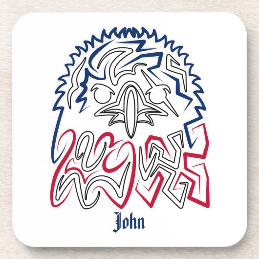 Independence Day American Eagle Bier Onderzetter (Voorkant)