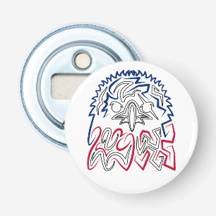 Independence Day American Eagle Button Flesopener