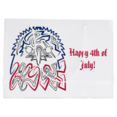 Independence Day American Eagle Groot Cadeauzakje (Achterkant)