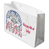 Independence Day American Eagle Groot Cadeauzakje (Achterkant Gekanteld)