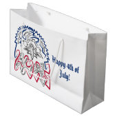 Independence Day American Eagle Groot Cadeauzakje (Voorkant Gekanteld)