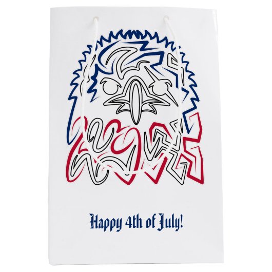 Independence Day American Eagle Medium Cadeauzakje (Voorkant)