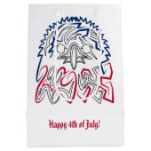 Independence Day American Eagle Medium Cadeauzakje (Achterkant)