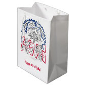 Independence Day American Eagle Medium Cadeauzakje (Achterkant Gekanteld)