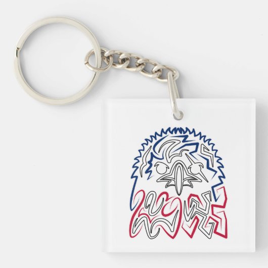 Independence Day American Eagle Sleutelhanger (Voorkant)