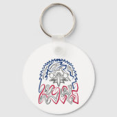Independence Day American Eagle Sleutelhanger (Voorkant)